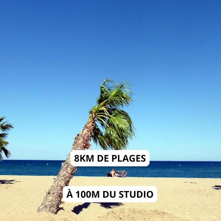 Appartement A 100M De La Plage - Terrasse & Parking Prive Le Barcarès Dış mekan fotoğraf
