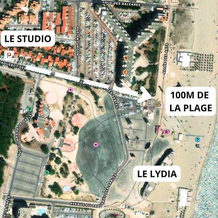 Appartement A 100M De La Plage - Terrasse & Parking Prive Le Barcarès Dış mekan fotoğraf